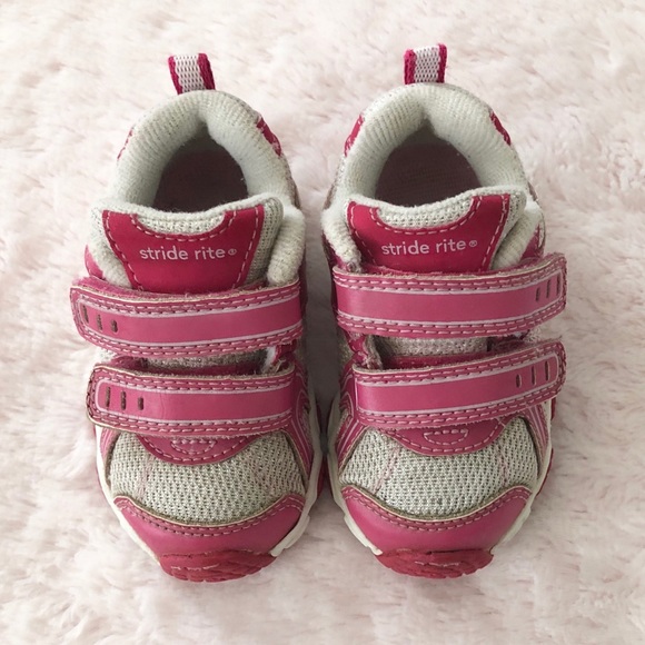 Stride Rite Baby Girl NMS Keegan H&L Pink Sneakers - Picture 3 of 8